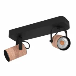 Luminaires Eglo Plafonnier Eglo CAYUCA LED Noir, 2 lumières* Éclairage Led