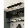 Luminaires Eglo Plafonnier Eglo CAYUCA LED Noir, 4 lumières* Spots Et Projecteurs