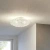 Luminaires Eglo Plafonnier Eglo CLEMENTE Chrome, Aspect cristal, 3 lumières* Plafonniers