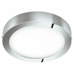 Luminaires Eglo Plafonnier EGLO connect FUEVA-C LED Chrome, 1 lumière, Changeur de couleurs