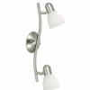 Luminaires Eglo Plafonnier Eglo DAKAR 1 Nickel mat