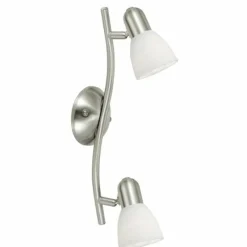 Luminaires Eglo Plafonnier Eglo DAKAR 1 Nickel mat