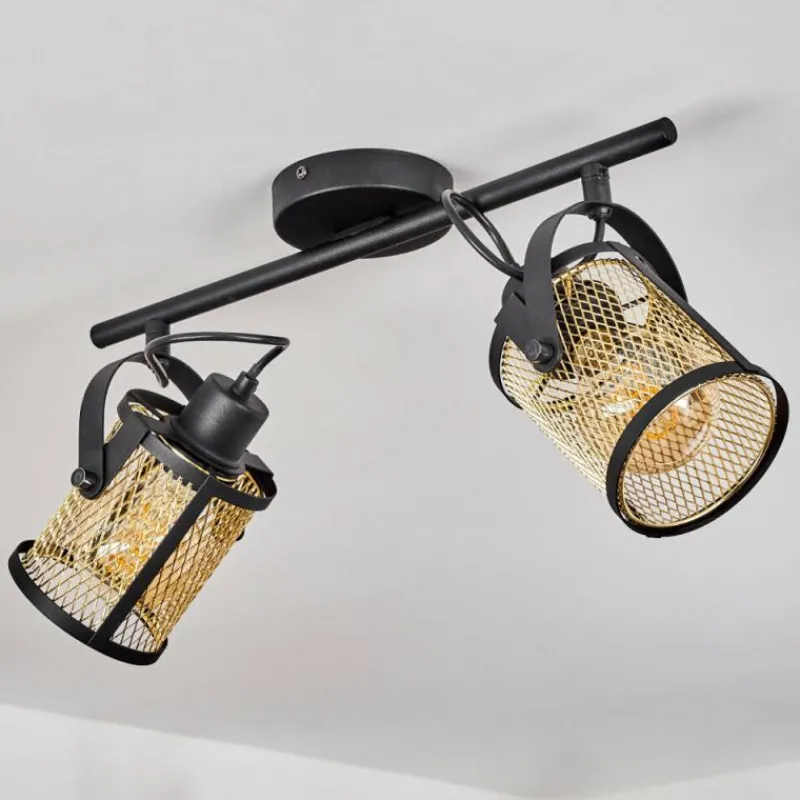 Luminaires Scandinaves-hofstein Plafonnier Eglo DELLOW Noir, 2 lumières