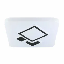 Luminaires Eglo Plafonnier Eglo ESPARTACO LED Blanc, 1 lumière, Télécommandes* Éclairage Led