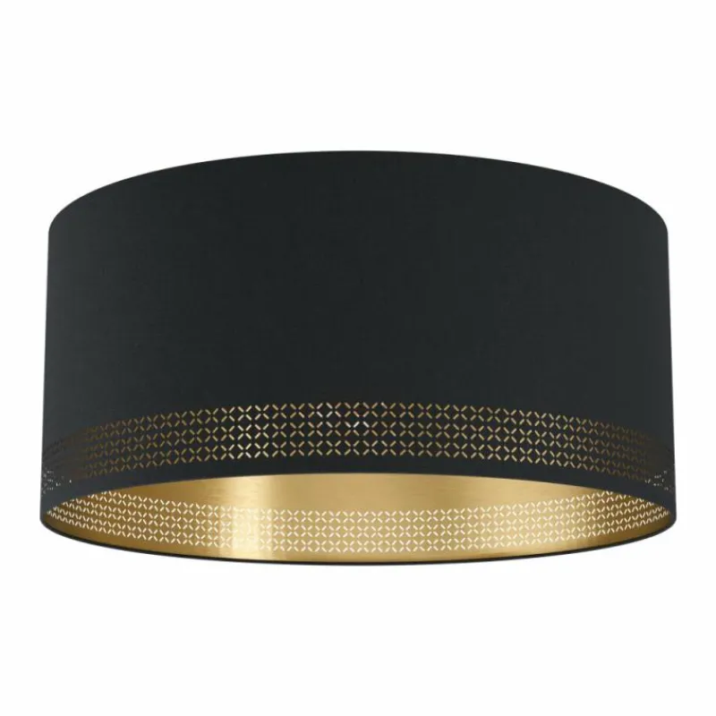 Lampes En Tissu-Luminaires Eglo Plafonnier Eglo ESTEPERRA Noir, 1 lumière