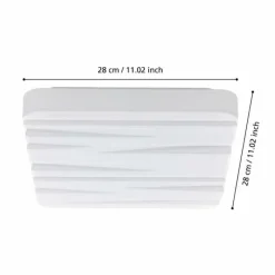 Luminaires Eglo Plafonnier Eglo FERENTINO LED Blanc, 1 lumière* Éclairage Led