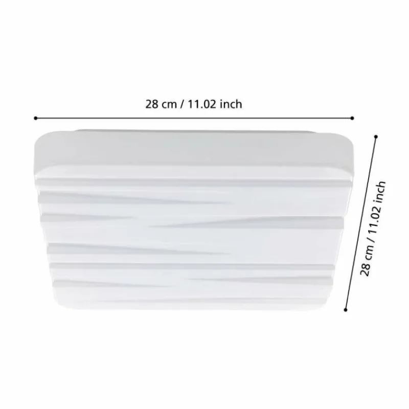 Luminaires Eglo Plafonnier Eglo FERENTINO LED Blanc, 1 lumière* Éclairage Led