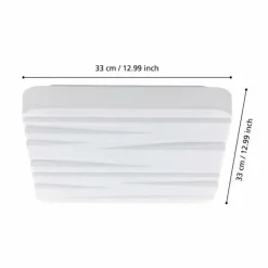 Luminaires Eglo Plafonnier Eglo FERENTINO LED Blanc, 1 lumière* Éclairage Led