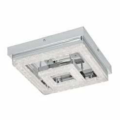 Luminaires Eglo Plafonnier Eglo FRADELO LED Chrome, Aspect cristal, 1 lumière* Éclairage Led