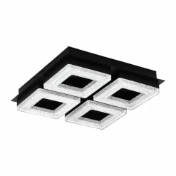 Luminaires Eglo Plafonnier Eglo FRADELO LED Noir, 4 lumières* Éclairage Led