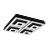 Luminaires Eglo Plafonnier Eglo FRADELO LED Noir, 1 lumière* Éclairage Led