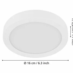 Luminaires Eglo Plafonnier Eglo FUEVA LED Blanc, 1 lumière* Éclairage Led