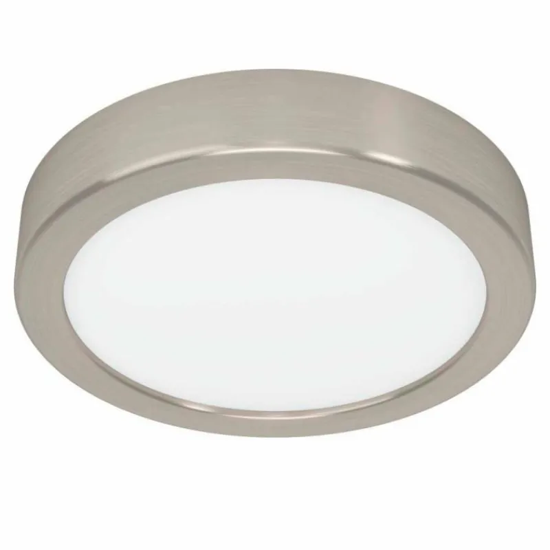 Luminaires Eglo Plafonnier Eglo FUEVA LED Nickel mat, 1 lumière* Éclairage Led