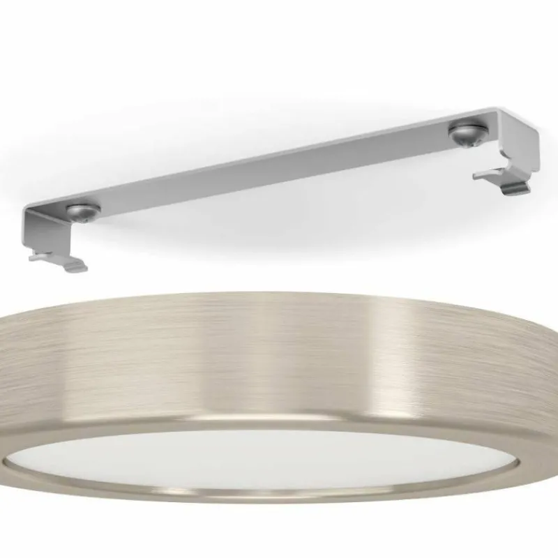 Luminaires Eglo Plafonnier Eglo FUEVA LED Nickel mat, 1 lumière* Éclairage Led