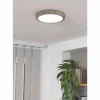 Luminaires Eglo Plafonnier Eglo FUEVA LED Nickel mat, 1 lumière* Éclairage Led