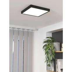 Luminaires Eglo Plafonnier Eglo FUEVA LED Noir, 1 lumière* Éclairage Led