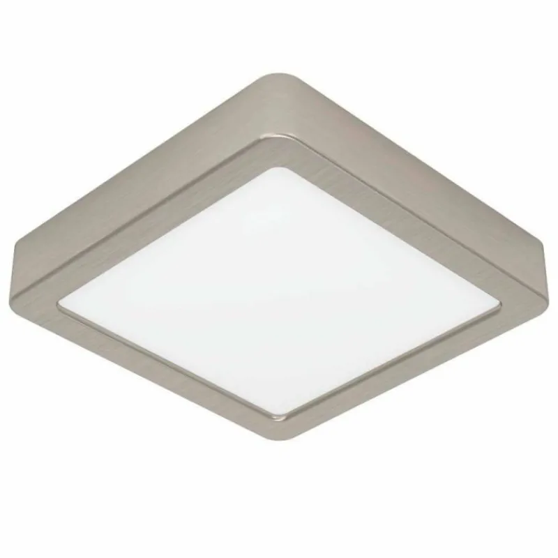 Luminaires Eglo Plafonnier Eglo FUEVA LED Nickel mat, 1 lumière* Éclairage Led