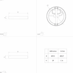 Luminaires Eglo Plafonnier Eglo FUEVA LED Chrome, 1 lumière* Éclairage Led