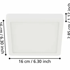 Luminaires Eglo Plafonnier Eglo FUEVA LED Blanc, 1 lumière* Éclairage Led