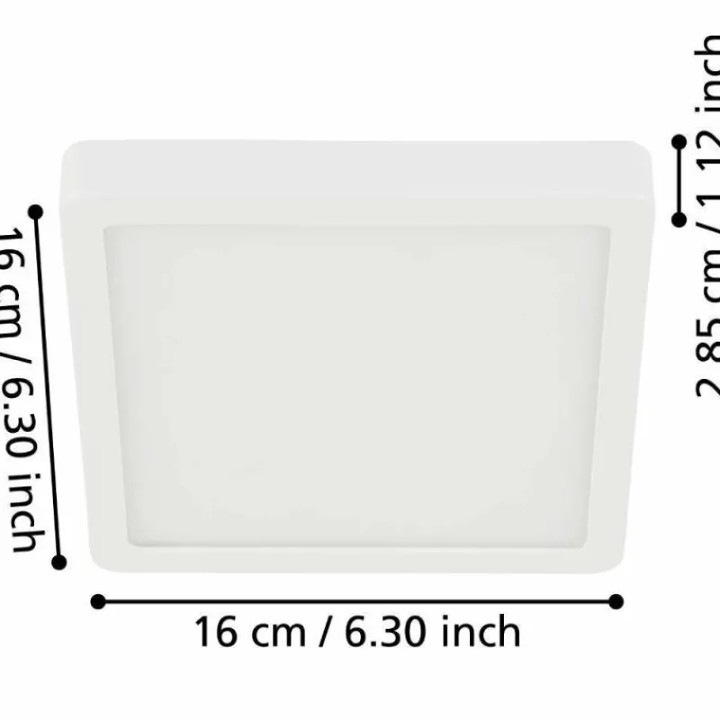 Luminaires Eglo Plafonnier Eglo FUEVA LED Blanc, 1 lumière* Éclairage Led