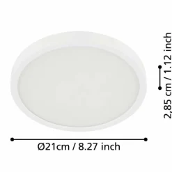 Luminaires Eglo Plafonnier Eglo FUEVA LED Blanc, 1 lumière* Éclairage Led