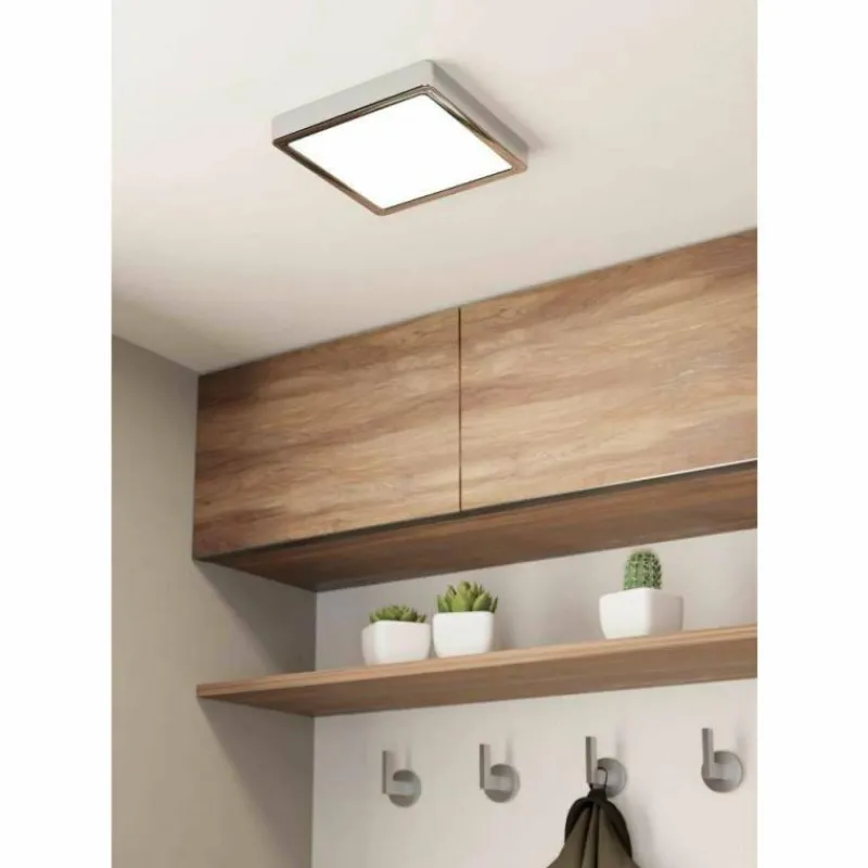 Luminaires Eglo Plafonnier Eglo FUEVA LED Chrome, 1 lumière* Éclairage Led