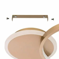 Luminaires Eglo Plafonnier Eglo GAFARES LED Or, Blanc, 1 lumière