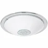 Luminaires Rustiques-hofstein Plafonnier Eglo GIOLINA LED Chrome, Aspect cristal, 1 lumière
