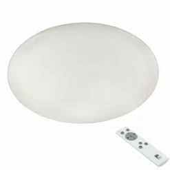 Luminaires Eglo Plafonnier Eglo GIRON LED Blanc, 1 lumière, Télécommandes* Éclairage Led