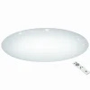 Luminaires Eglo Plafonnier Eglo GIRON-S LED Blanc, 1 lumière, Télécommandes* Éclairage Led
