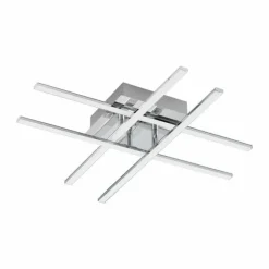 Luminaires Eglo Plafonnier Eglo LASANA 1 LED Chrome, 1 lumière* Éclairage Led