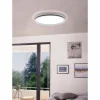 Luminaires Eglo Plafonnier Eglo LAZARAS LED Blanc, 1 lumière, Changeur de couleurs* Éclairage Led