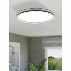 Luminaires Eglo Plafonnier Eglo LAZARAS LED Blanc, 1 lumière, Changeur de couleurs* Éclairage Led