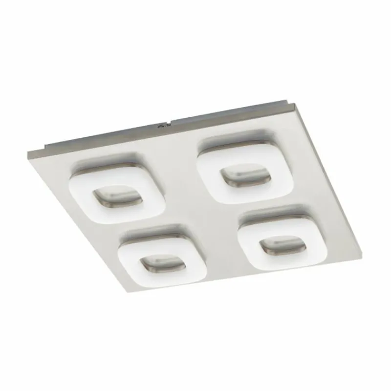 Luminaires Eglo Plafonnier Eglo LITAGO LED Nickel mat, 4 lumières* Éclairage Led