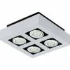 Luminaires Eglo Plafonnier Eglo LOKE 1 Aluminium* Plafonniers