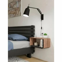 Luminaires Eglo Plafonnier Eglo LORETO Noir, Blanc, 1 lumière* Appliques