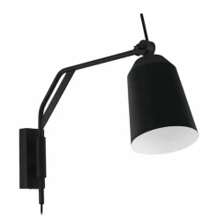 Luminaires Eglo Plafonnier Eglo LORETO Noir, Blanc, 1 lumière* Appliques