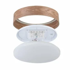Style Boho-Chic-Luminaires Eglo Plafonnier Eglo LUPPINERIA LED Sable, Blanc, 1 lumière