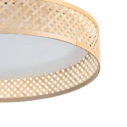 Style Boho-Chic-Luminaires Eglo Plafonnier Eglo LUPPINERIA LED Blanc, 1 lumière