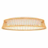 Lampes En Bois-Luminaires Eglo Plafonnier Eglo LUPPINERIA LED Brun, Blanc, 1 lumière