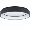 Luminaires Eglo Plafonnier Eglo MARGHERA-Z LED Noir, 4 lumières, Changeur de couleurs