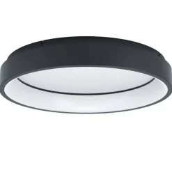 Luminaires Eglo Plafonnier Eglo MARGHERA-Z LED Noir, 4 lumières, Changeur de couleurs