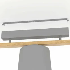 Lampes En Bois-Luminaires Eglo Plafonnier Eglo MARIEL Brun, Gris, 3 lumières