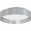 Lampes En Tissu-Luminaires Eglo Plafonnier Eglo MASERLO LED Blanc, 1 lumière