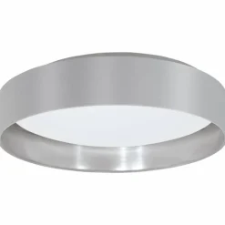 Lampes En Tissu-Luminaires Eglo Plafonnier Eglo MASERLO LED Blanc, 1 lumière