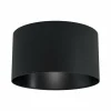 Lampes En Tissu-Luminaires Eglo Plafonnier Eglo MASERLO Noir, 1 lumière