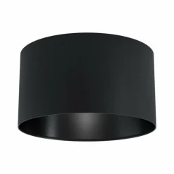 Lampes En Tissu-Luminaires Eglo Plafonnier Eglo MASERLO Noir, 1 lumière