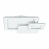 Luminaires Eglo Plafonnier Eglo MENTALURGIA LED Chrome, Blanc, 1 lumière