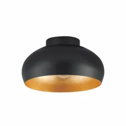 Lampes Dorées-Luminaires Eglo Plafonnier Eglo MOGANO Noir, 1 lumière