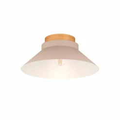 Lampes En Bois-Luminaires Eglo Plafonnier Eglo MOHARRAS Écru, 1 lumière